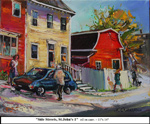 Side Streets, St. John's-1, Oil on Canvas